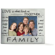 Love Is What Binds Us Family Pewter Photo Frame