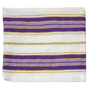 Purple and Gold Striped Prayer Shawl Bag