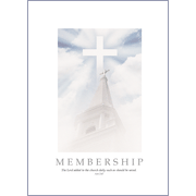 Soaring Steeple--5 x 7 Church Membership Certificates/6  (Acts 2:47)