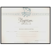 Baptism Certificate, Dove (6)   - 