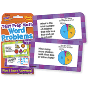 Test Prep Math Word Problems, Grades 1-3 Flash Cards