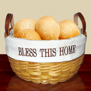 Bless This Home Round Bowl Basket