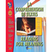 La Comprehension de Textes/Reading for Meaning (French/English)