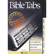 Standard Bible Tabs, Silver Edge