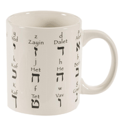 Hebrew Alphabet Ceramic Mug (12 oz.)   - 