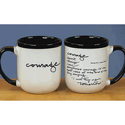 Courage Mug, Black and White - Christianbook.com