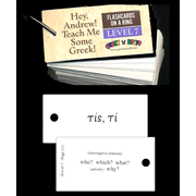 Hey, Andrew! Teach Me Some Greek! Level 7 Flashcards on a Ring  - 