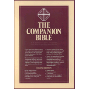 KJV Companion Bible, genuine leather, black: Edited By: E.W. Bullinger ...