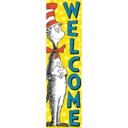 Cat in the Hat Welcome Vertical Banner