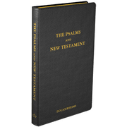 Douay-Rheims New Testament With Psalms, Genuine Leather, Black  -     Edited By: Bishop Richard Challoner
