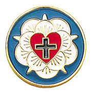 Luther Rose Lapel Pin