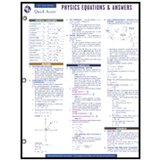 Physics Equations & Answers Chart: 9781423201908 - Christianbook.com