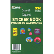 Paquete de 536 Calcomanías en  Español  (536 Spanish Stickers Book)