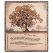 Living Life Tapestry Throw