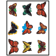 Eureka Butterflies Stickers