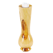 Olive Wood Flask with Anointing Oil (4.75  with .33 oz. myrrh & frankincense)