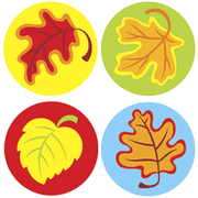 Fall Leaves super Spots Stickers