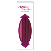 Advent Candles, 10 x 3/4 inches, 3 Purple, 1 Pink