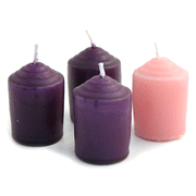 Advent Votive Candles, set of 4