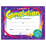 Certificate of Completion (30 count)