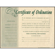 Minister's Ordination Certificates, Package of 6