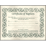 Baptism Certificates, Parchment, 6   - 