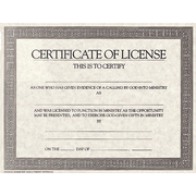 License (Generic)--pack of 6 (8.5 x 11)