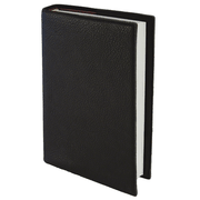 Leather Bible Cover, Black, Medium