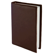 Leather Bible Cover, Brown, Medium