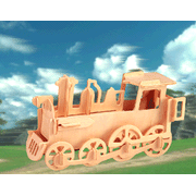 Woodcraft Construction Kit: Rolling Locomotive, 3D Puzzle