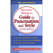 Merriam-Webster's Guide to Punctuation and Style, Second Edition  - 