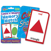 Colors & Shapes Memory Match Game Cards