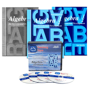 Saxon Math Algebra 1/2, 3rd Edition Home Study Kit & Teaching Tape Technology DVD Set Bundle