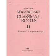 Vocabulary from Classical Roots Test  Booklet D (Homeschool  Edition)