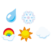 Weather SuperShapes Stickers