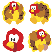 Turkey Time SuperShapes Stickers