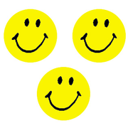 Neon Yellow Smiles SuperSpots Stickers