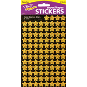 Gold Sparkle Stars, SuperShapes Stickers