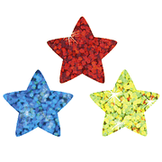 Colorful Sparkle Stars SuperShapes Stickers