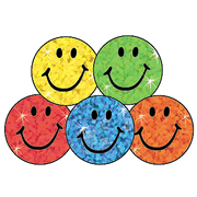 Colorful Sparkle Smiles SuperSpots Stickers