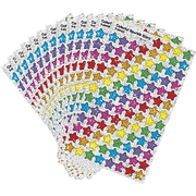 Colorful Sparkle Stars Super Variety Pack SuperShapes Stickers  - 