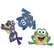 Frog Fun Sparkle Stickers