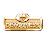 Deaconess Badge with Cross, Brass