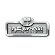 Deacon Badge with Cross, Silver