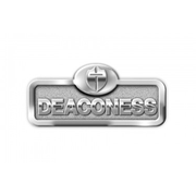 Deaconess Badge with Cross, Silver