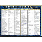 100 Prophecies Fulfilled by Jesus Laminated Wall Chart   - 
