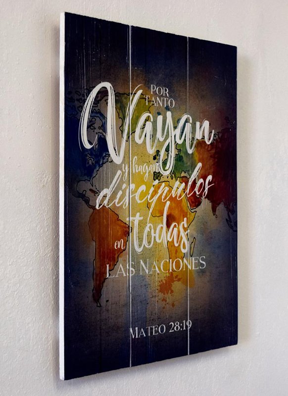 Vayan Y Hagan Discipulos Cuadro Go And Make Disciples Pallet