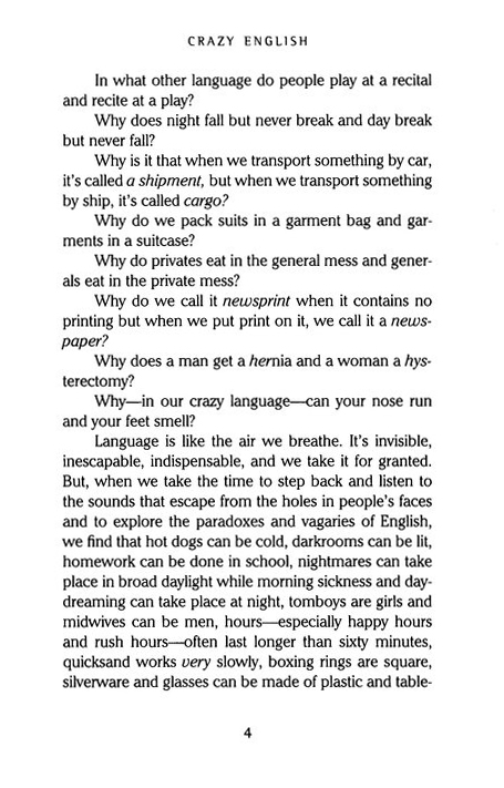 Crazy English The Ultimate Joy Ride Through Our Language Richard Lederer Christianbook Com