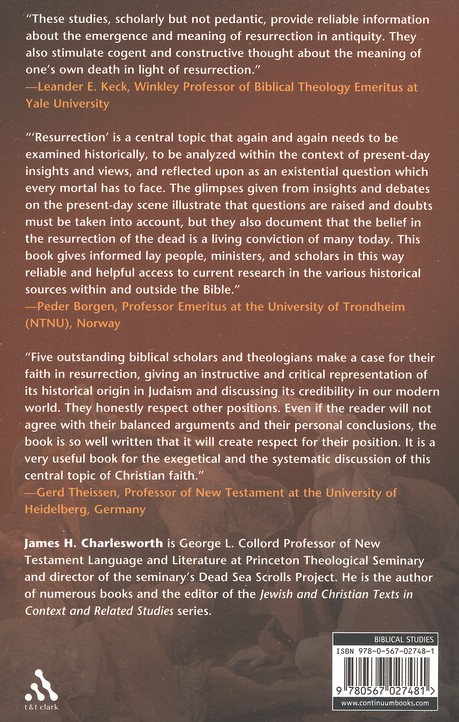 Resurrection The Origin And Future Of A Biblical Doctrine Edited By James H Charlesworth By Edited By James H Charlesworth Christianbook Com