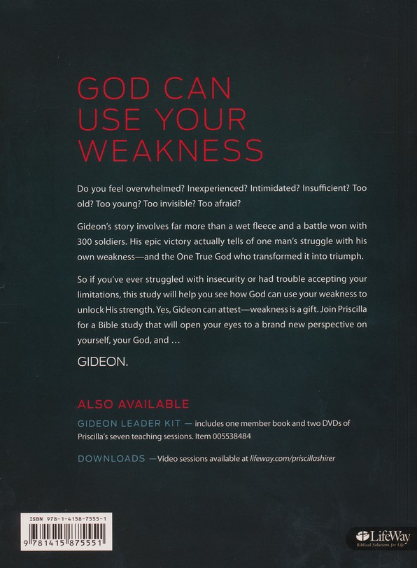 Gideon Bible Study Book Your Weakness Gods Strength - Study Poster